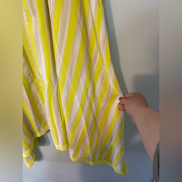 Lane Bryant neon green handkerchief dress - Picture 6 of 6